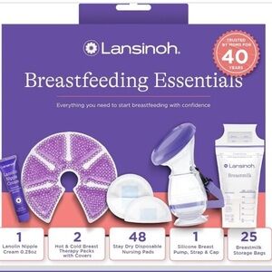 Lansinoh breast feeding essentials kit brand new in opened